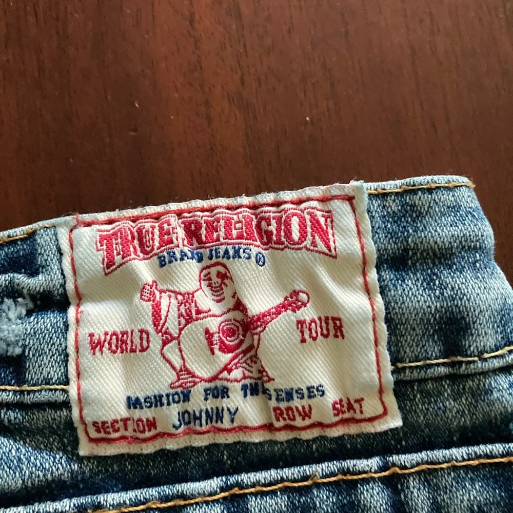 True Religion Women's Straight Leg Blue Jeans